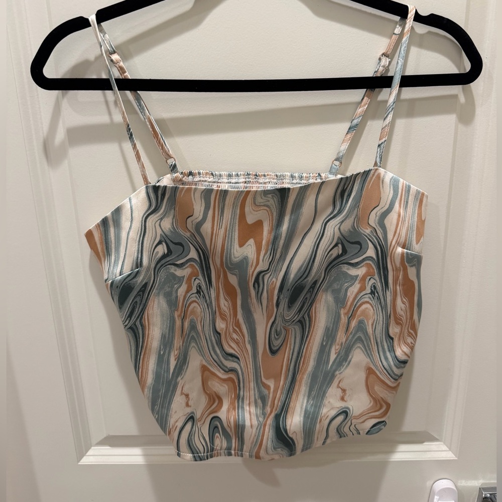 Nordstrom Silk Crop Top 4th & Reckless
